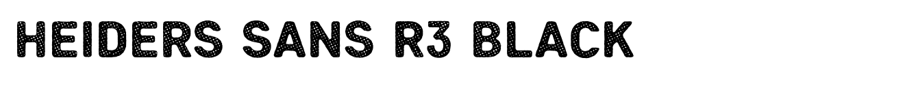 Heiders Sans R3 Black